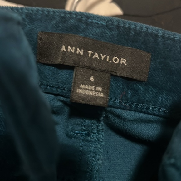 Ann Taylor Deep Teal Blue Brushed Cords - Picture 6 of 6